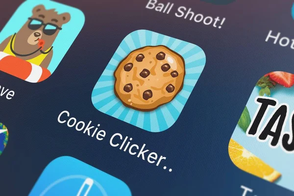 London United Kingdom October 2018 Cookie Clicker Collector Best Free — Stock Photo, Image