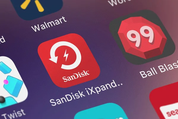 London United Kingdom Oktober 2018 Screenshot Der Mobilen App Sandisk — Stockfoto