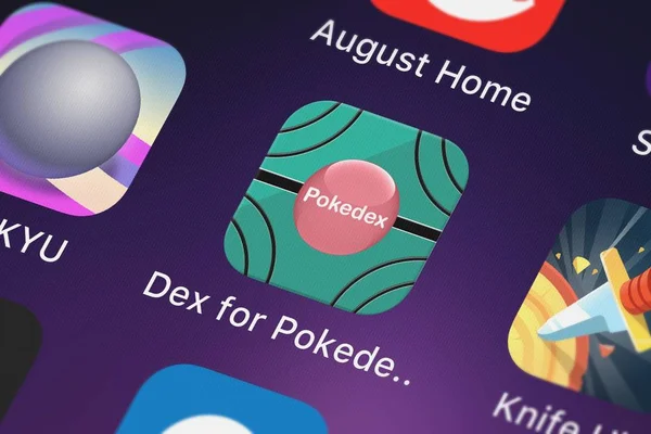 London Verenigd Koninkrijk Oktober 2018 Screenshot Van Dex Voor Pokedex — Stockfoto