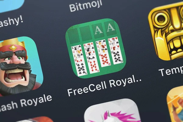 London Verenigd Koninkrijk Oktober 2018 Screenshot Van Mobiele App Freecell — Stockfoto