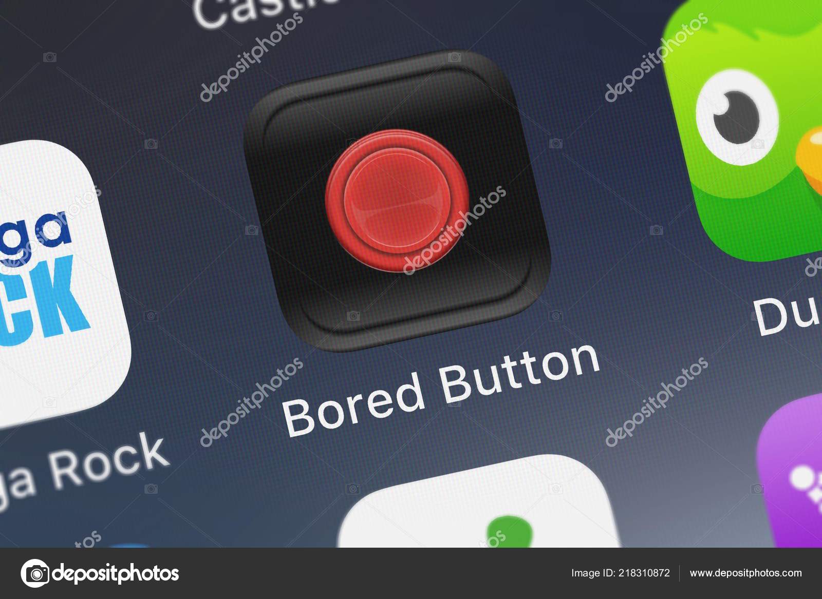London United Kingdom October 2018 Icon Mobile App Bored Button Stock Editorial Photo C Opturadesign 218310872