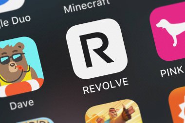 London, Büyük Britanya - 02 Ekim 2018: ekran görüntüsü Eminent, A.ş.'in hareket eden app için ipad Revolve.