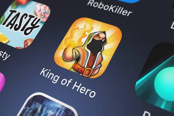 London United Kingdom October 2018 King Hero Mobile App Dung — Stock Photo, Image