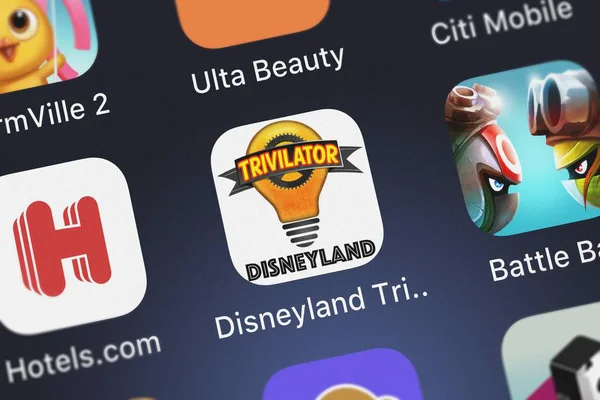 London Verenigd Koninkrijk Oktober 2018 Icoon Van Mobiele App Disneyland — Stockfoto
