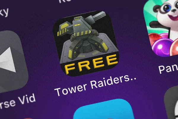 Londýn Velká Británie Října 2018 Detail Tower Raiders Ikony Gianormous — Stock fotografie