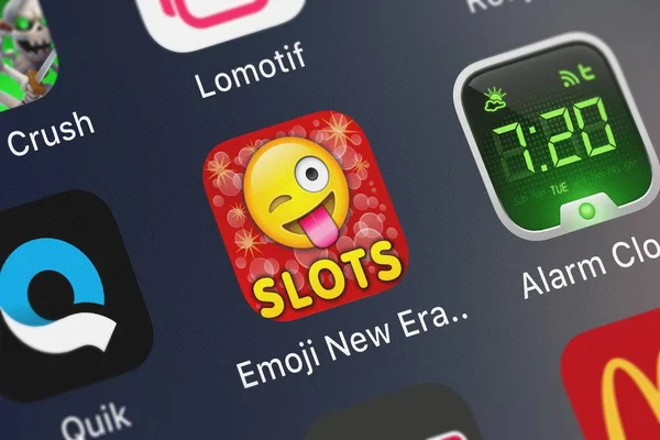 Londres Royaume Uni Octobre 2018 Capture Écran Application Mobile Emoji — Photo