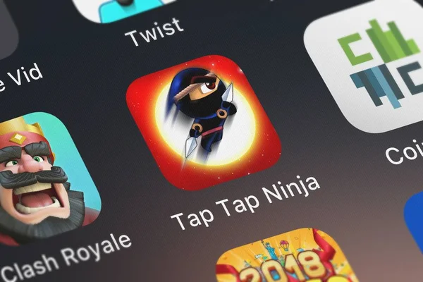 London United Kingdom Oktober 2018 Die Tap Tap Ninja Mobile — Stockfoto