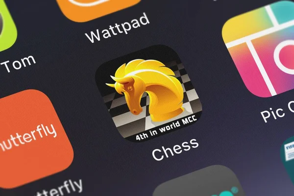 London United Kingdom October 2018 Screenshot Mobile App Chess Online — Stock Photo, Image