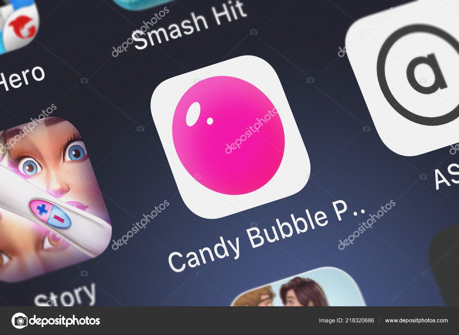 London United Kingdom October 2018 Close Shot Candy Bubble Ping