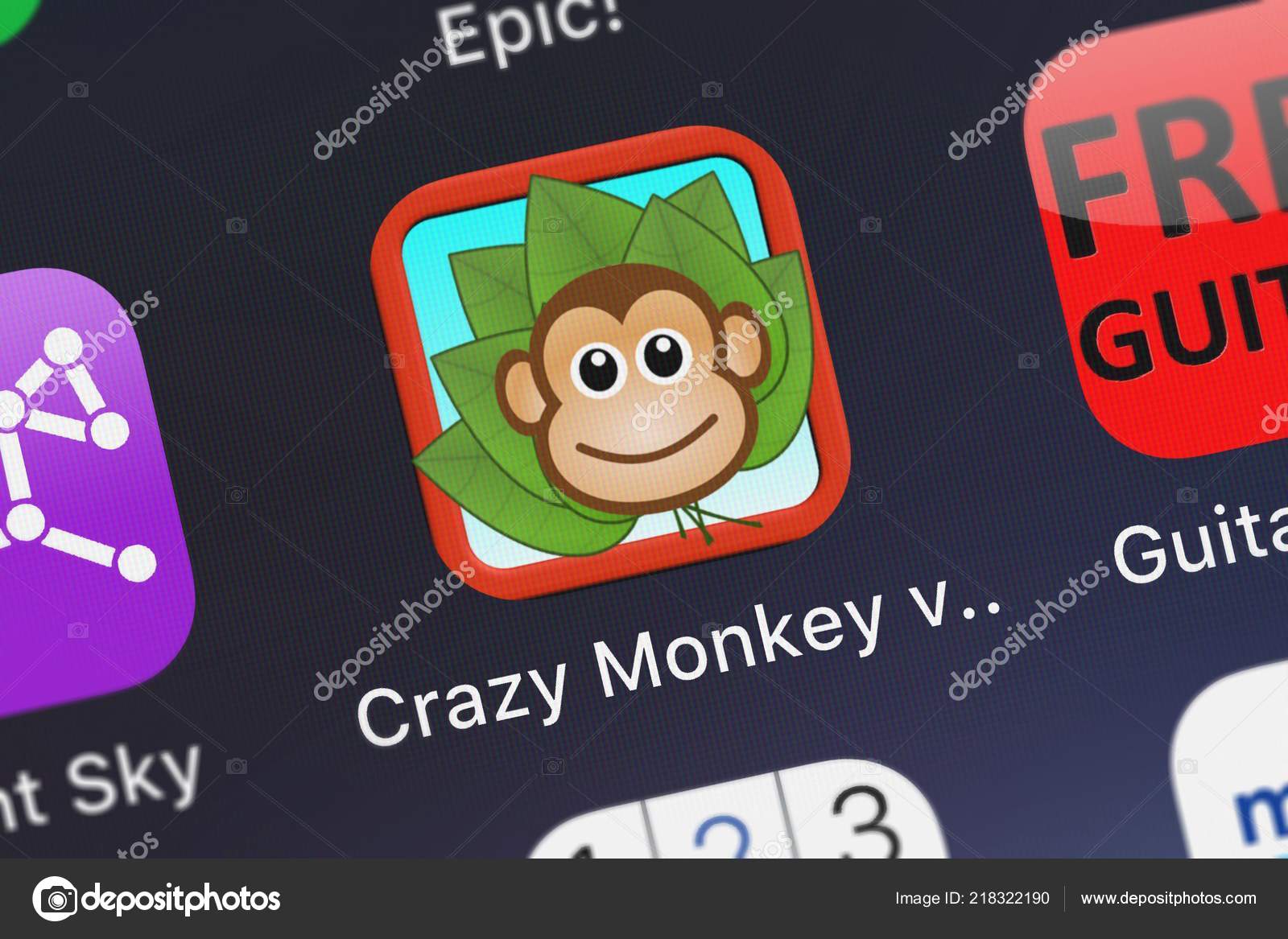 London United Kingdom October 2018 Crazy Monkey Jumpy Orange Sport