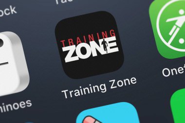 London, Büyük Britanya - 02 Ekim 2018: simge mobil App eğitim bölgesi. bir iphone üzerinde Netpulse Inc..