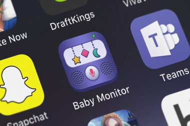 London, Büyük Britanya - 02 Ekim 2018: simge Lemondo Apps LLC iPhone'da bir iphone için mobil App bebek telsizi.