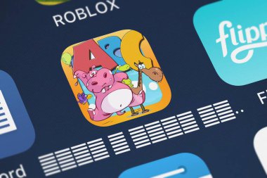 London, Büyük Britanya - 02 Ekim 2018: mobil app Nayer Abu Soud bir iphone ekranında. 