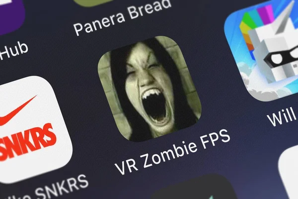 Londra Regno Unito Ottobre 2018 App Mobile Zombie Fps Yizhan — Foto Stock