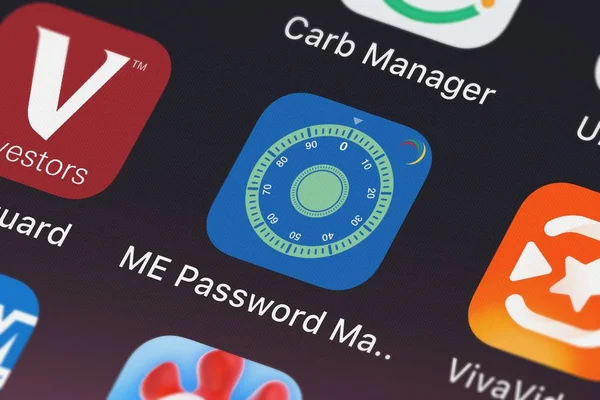 London Wielka Brytania Października 2018 Mnie Password Manager Pro Aplikacji — Zdjęcie stockowe