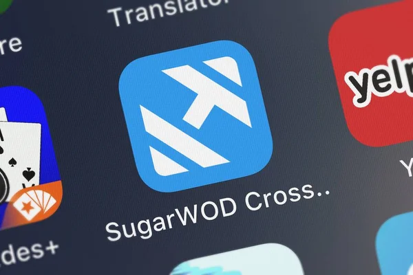 London Storbritannien Oktober 2018 Ikonen För Appen Sugarwod Crossfit Officialapp — Stockfoto