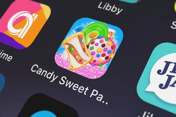 London Wielka Brytania Października 2018 Zrzut Ekranu Aplikacji Mobilnej Sweet — Zdjęcie stockowe