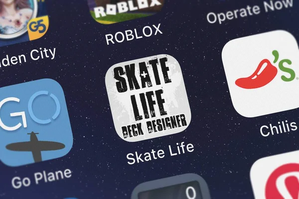 Londres Royaume Uni Octobre 2018 Icône Application Mobile Skate Life — Photo