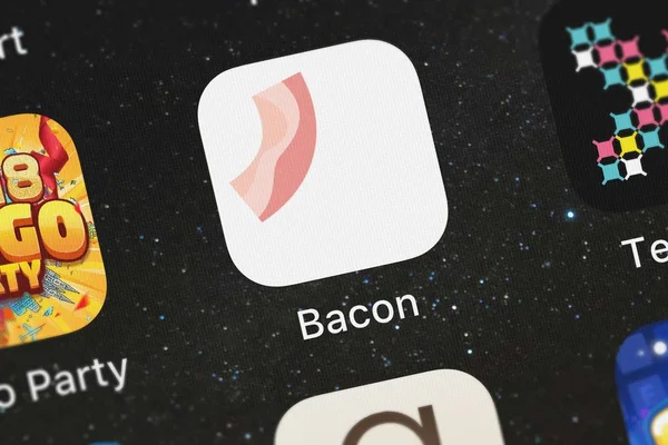 Londres Reino Unido Octubre 2018 Aplicación Móvil Bacon Game Philipp — Foto de Stock