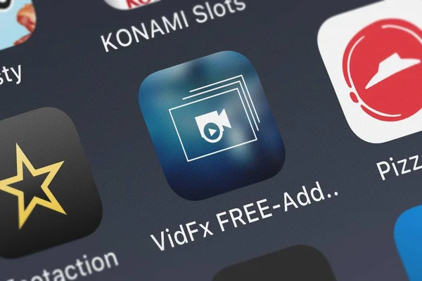 London Verenigd Koninkrijk Oktober 2018 Icoon Van Mobiele App Vidfx — Stockfoto