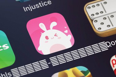 London, Büyük Britanya - 02 Ekim 2018: bir iPhone üzerinden Qiyi - simgesinin yakın çekim. 