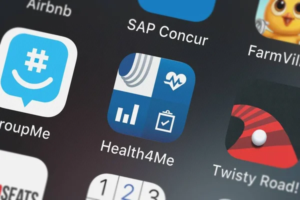 London Wielka Brytania Października 2018 Zrzut Ekranu Aplikacji Mobilnej Health4Me — Zdjęcie stockowe