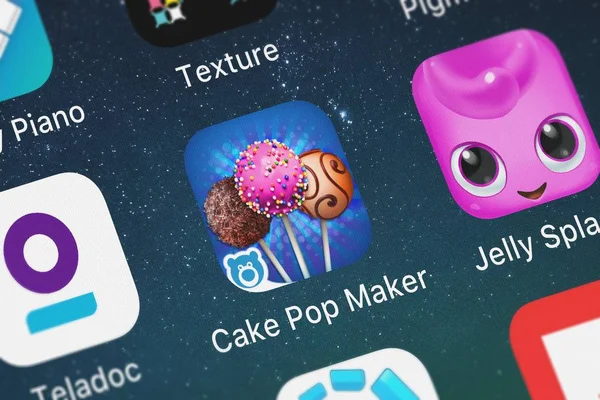 London Wielka Brytania Października 2018 Cake Pop Maker Przez Bluebear — Zdjęcie stockowe