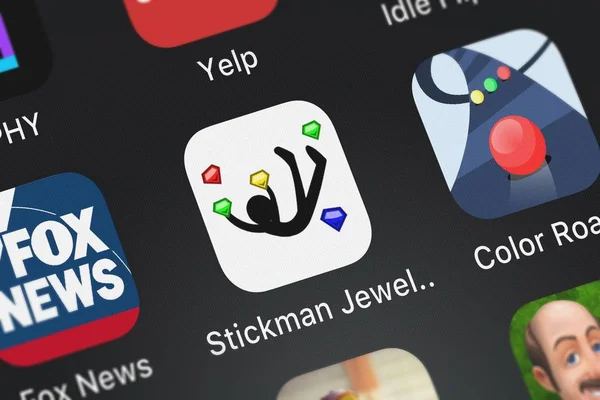 London Vereinigtes Königreich Oktober 2018 Screenshot Der Mobilen App Stickman — Stockfoto