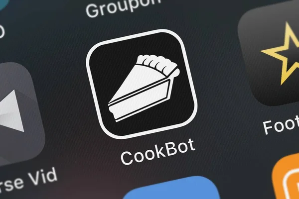 Londres Reino Unido Octubre 2018 Primer Plano Del Icono Cookbot — Foto de Stock