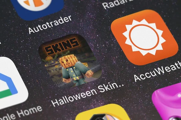 Londýn Velká Británie Října 2018 Halloween Skiny Minecraft Strašidelné Strašidelný — Stock fotografie