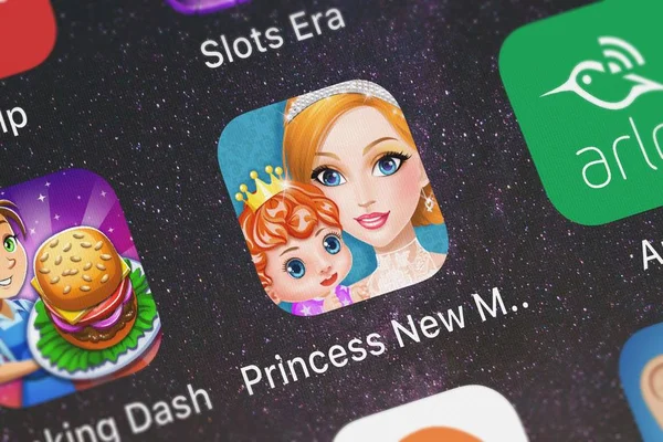 Londres Reino Unido Octubre 2018 Icono Aplicación Móvil Princess New — Foto de Stock