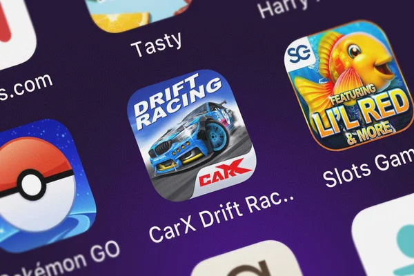 Лондон Великобритания Октября 2018 Года Скриншот Мобильного Приложения Carx Drift — стоковое фото