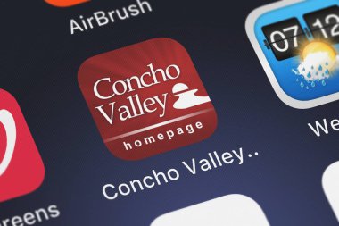 London, Büyük Britanya - 01 Ekim 2018: simge bir iPhone mobil App Concho Valley ana Nexstar yayın.