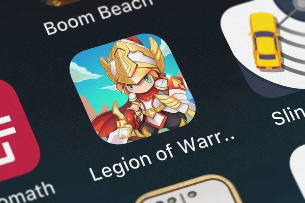 Londra Regno Unito Ottobre 2018 App Mobile Legion Warrior Giang — Foto Stock