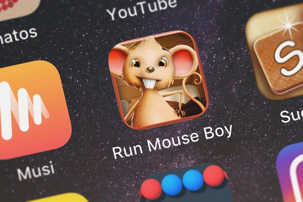 London Vereinigtes Königreich Oktober 2018 Nahaufnahme Des Run Mouse Boy — Stockfoto