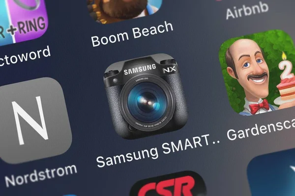 Лондон Великобританія Жовтня 2018 Скріншот Samsung Смарт Камера Мобільної Програми — стокове фото