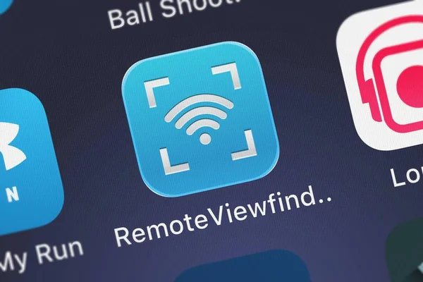 London Verenigd Koninkrijk Oktober 2018 Remoteviewfindergc Mobiele App Van Samsung — Stockfoto