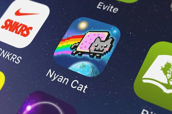 London Verenigd Koninkrijk Oktober 2018 Close Shot Van Nyan Cat — Stockfoto