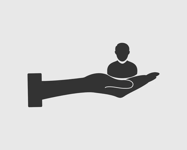 Fournir Icône Utilisateur Travailleur Symbole Masculin Sur Signe — Image vectorielle
