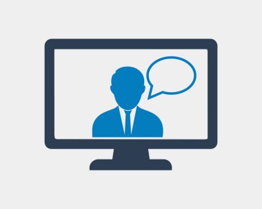 E öğrenme simgesi gri arka plan üzerinde