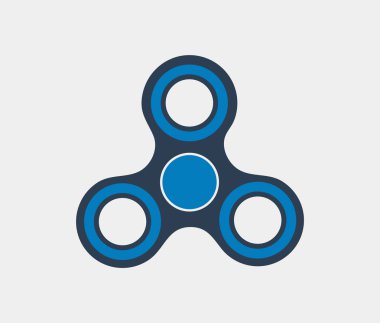 El Spinner düz vektör simgesi.