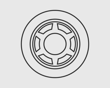 Araba gözyaşı çizgisi gri arka planda simge. 