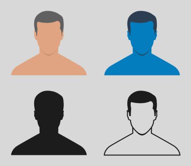 Gri arka planda renkli avatar simgesi.