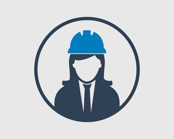 Trabajador Ingeniero Icono Estilo Plano Vector Eps — Vector de stock