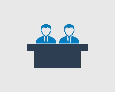 Müşteri Servisi simgesini gri arka plan üzerinde. 