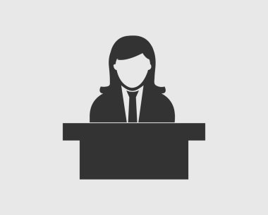 Müşteri Servisi simgesini gri arka plan üzerinde. 