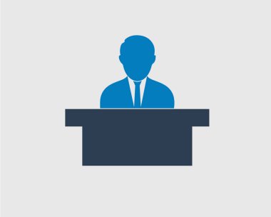 Müşteri Servisi simgesini gri arka plan üzerinde. 