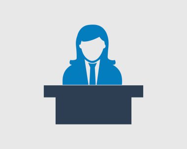 Müşteri Servisi simgesini gri arka plan üzerinde. 