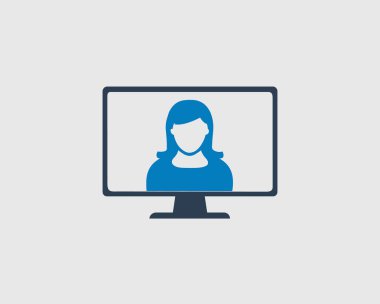 Gri arka planda çevrimiçi Yardım simgesi. 