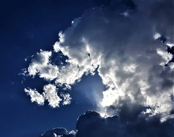 Monstre Une Autre Forme Étonnante Créée Par Les Nuages Dans — Photo